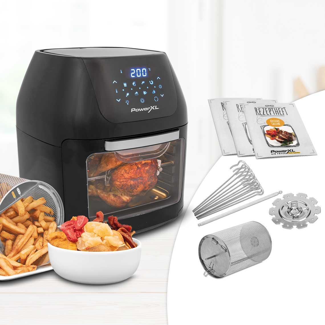 PowerXL Air Fryer Multi-Function 9in1 Heißluftfritteuse