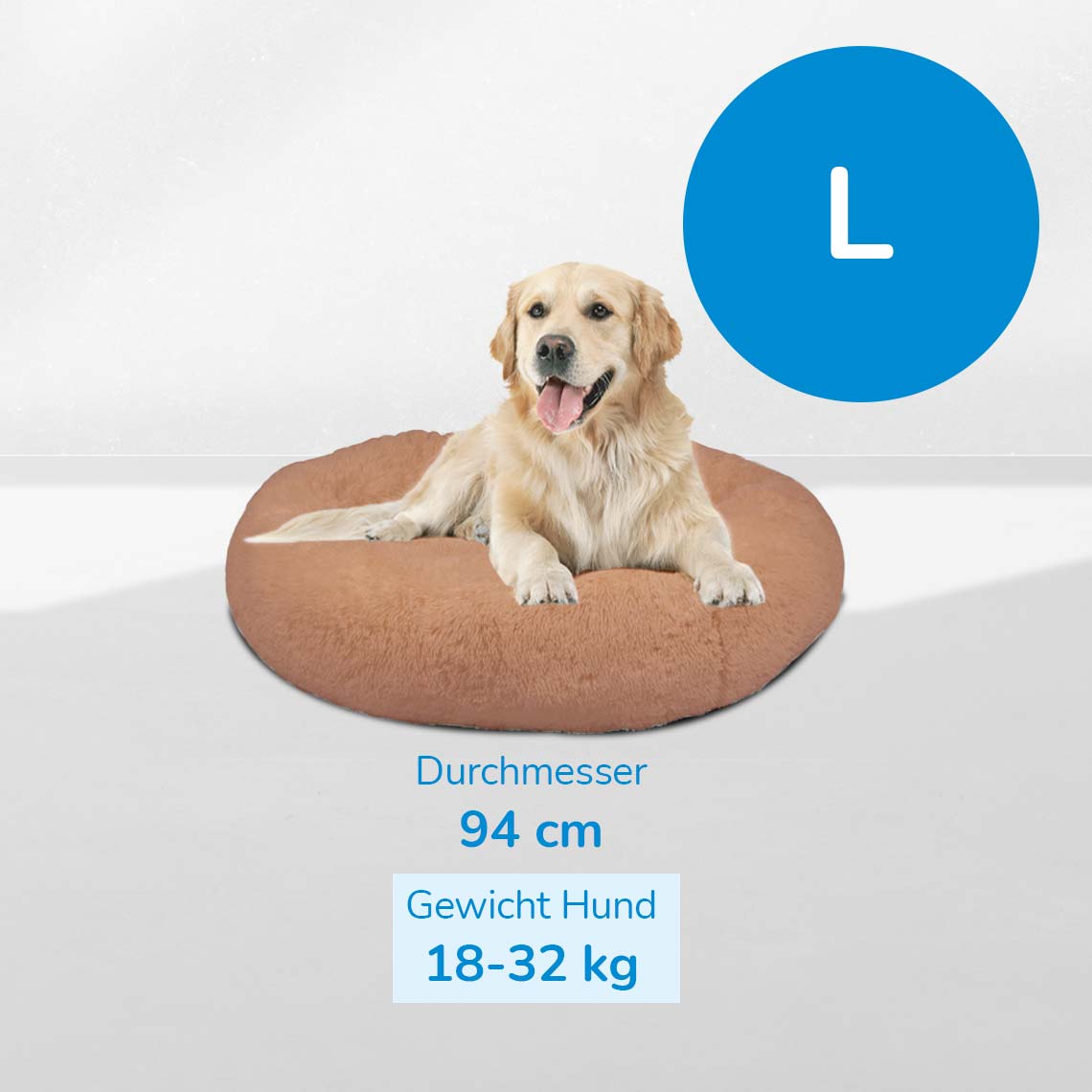 Peaceful Pooch Katzen- & Hundebett Large (94 cm)