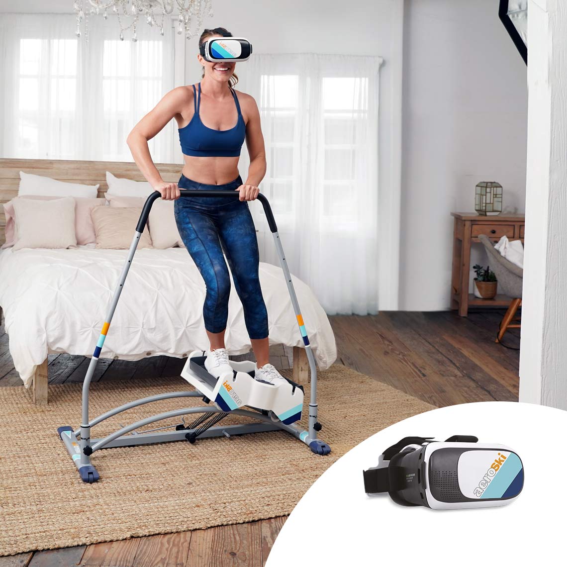 Kendox AeroSki Ganzkörper-Ski-Trainer inkl. VR-Brille fürs Smartphone GRATIS
