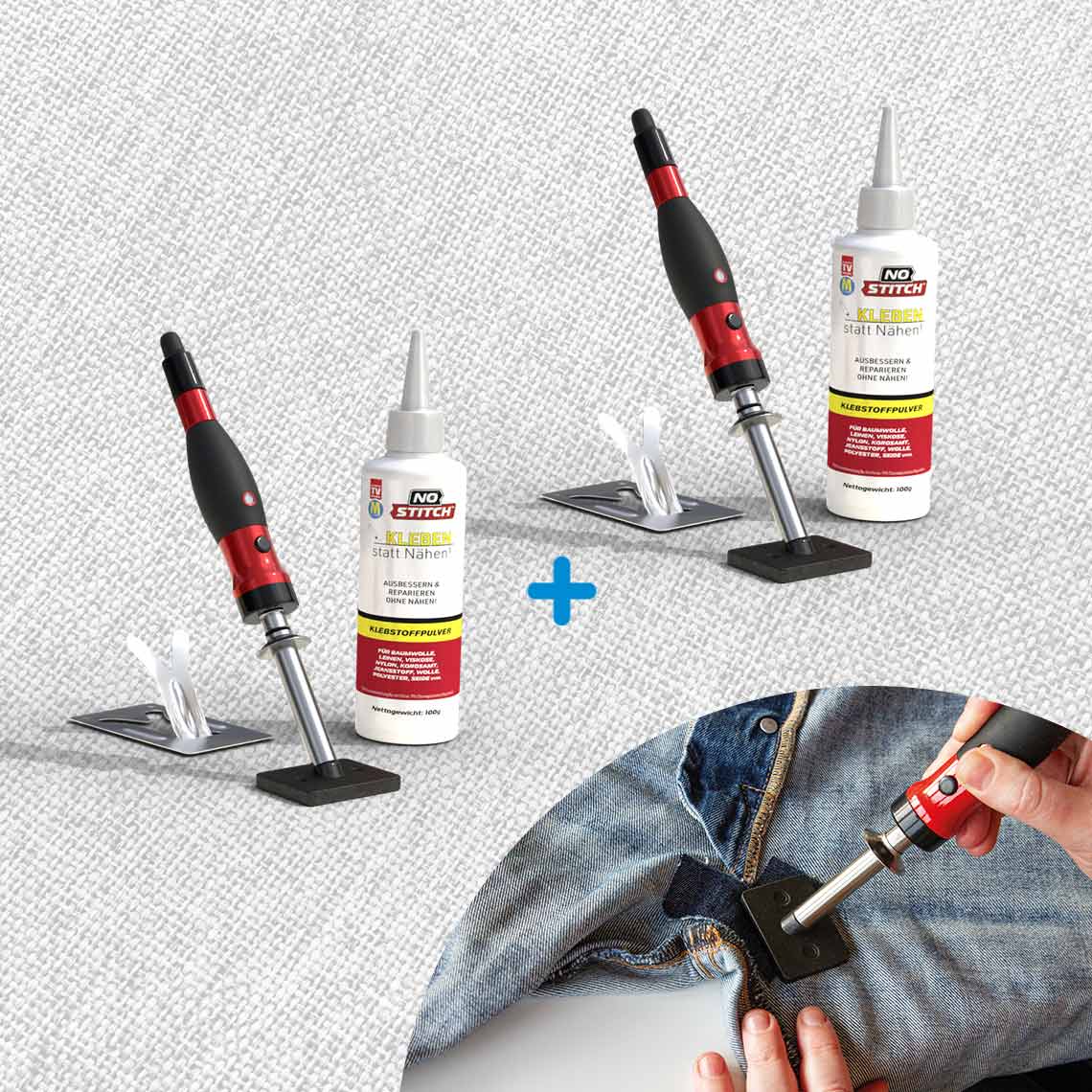 No Stitch Klebepulver 1+1 GRATIS