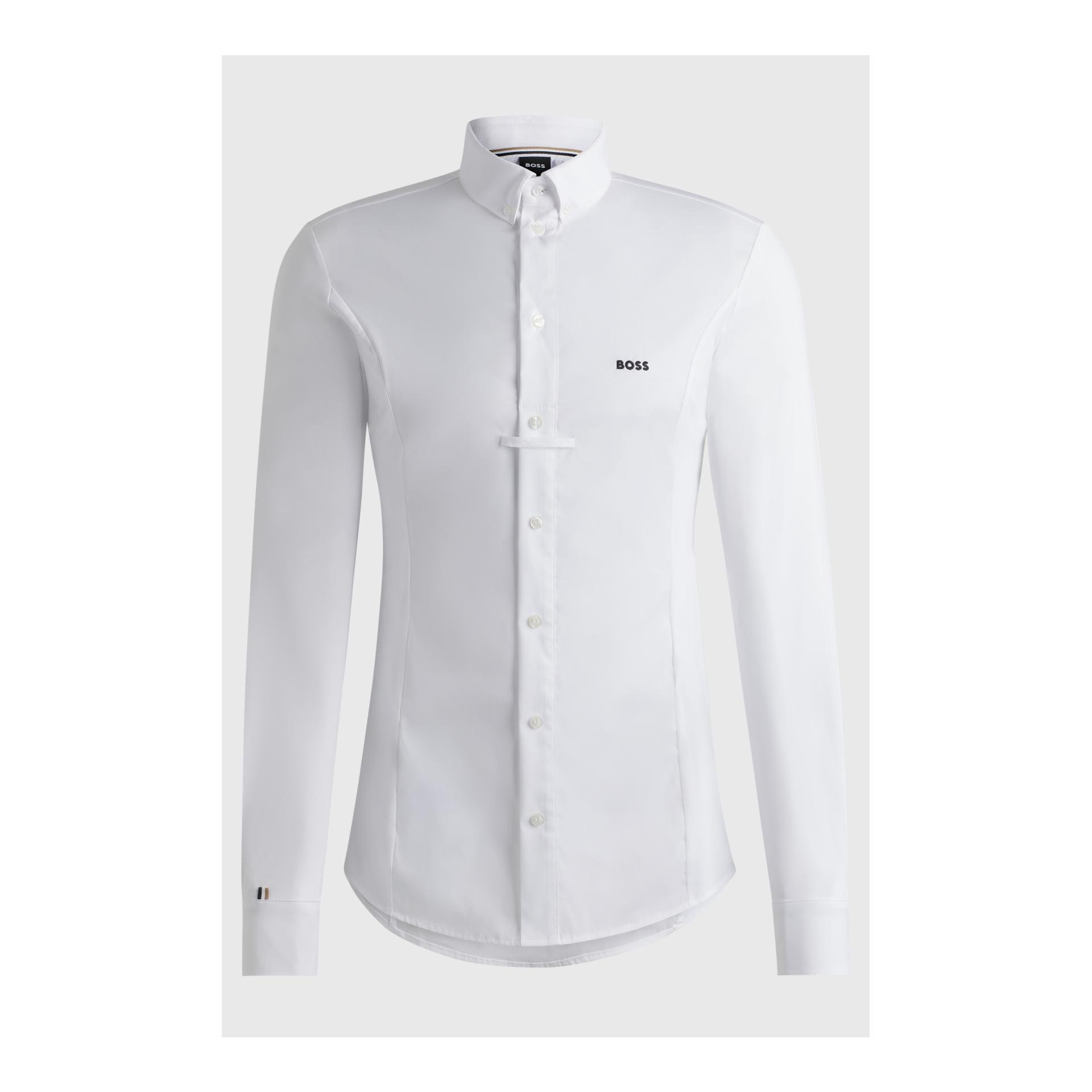 BOSS Equestrian Turniershirt Norman Herren - White - Grösse Bekleidung Herren: M