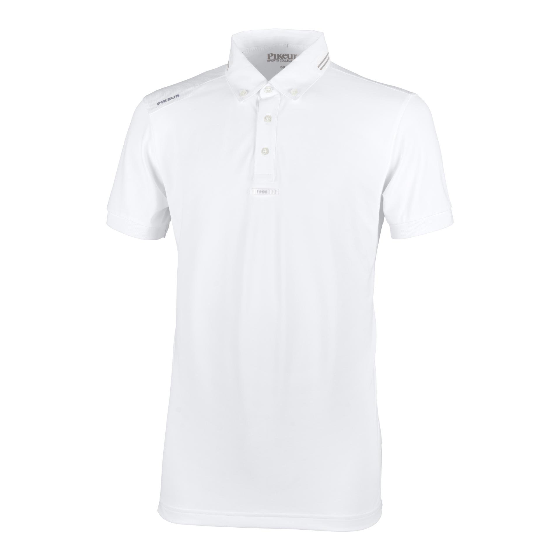 Pikeur Turniershirt Abrod Herren - Weiss - Farbe: Weiss, Grösse Bekleidung Herren: 37