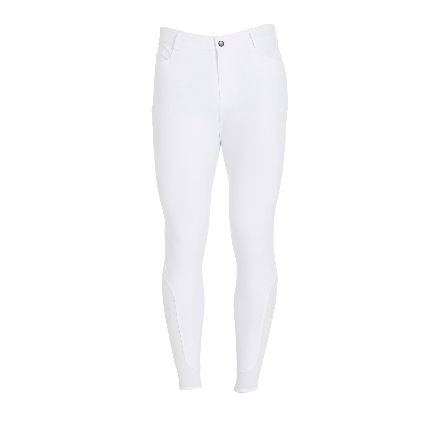 Equestro Reithose Caspar Kniebesatz Herren - Weiss - Kleidergrösse Herren DE/IT: DE: 48 / IT: 54, Farbe: Weiss