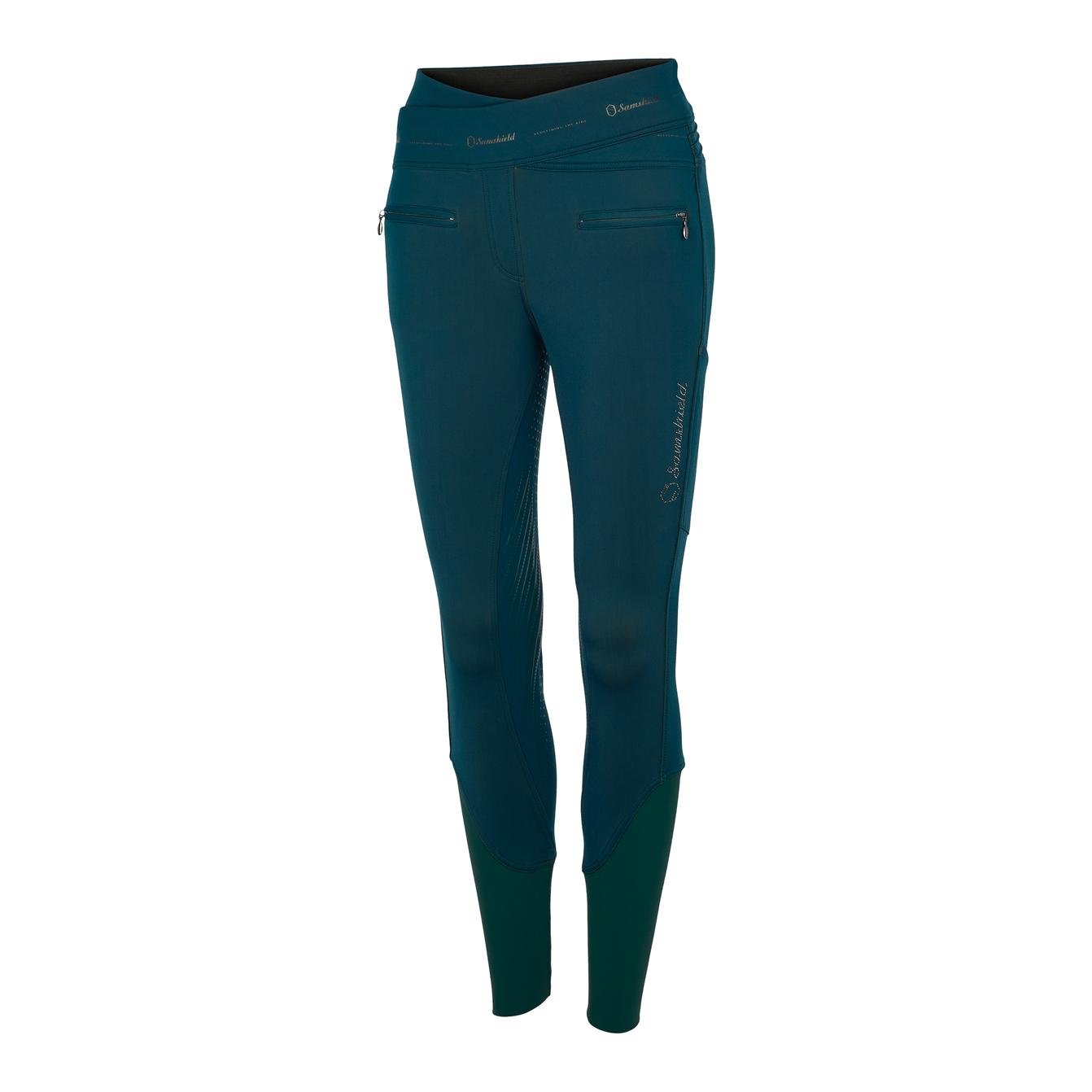 Samshield Winterreithose Alpha Vollgrip Damen - Forest Green tone on tone -
