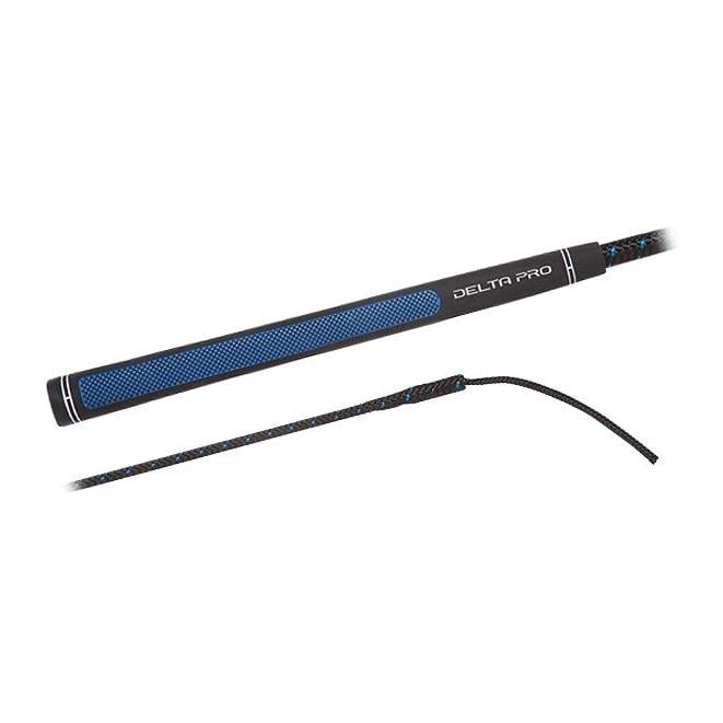 Fleck Dressurgerte Delta Pro/ Nylongespinst mit Delta Pro-Griff - Schwarz/Blau - Länge Peitschen und Gerten: 110