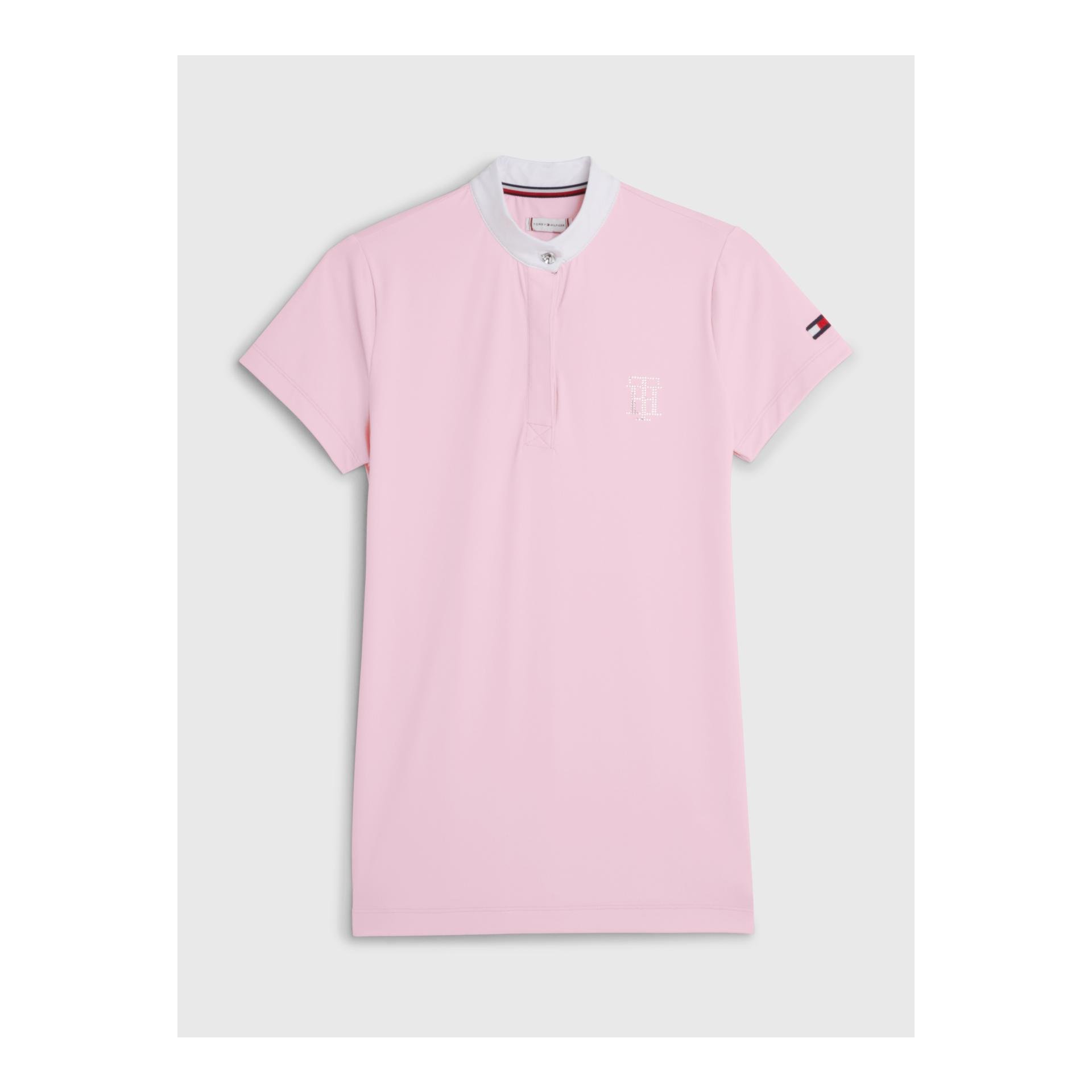 Tommy Hilfiger Equestrian Turniershirt mit Strass Performance Damen - Classic Pink - Grösse: M, Farbe: Classic Pink