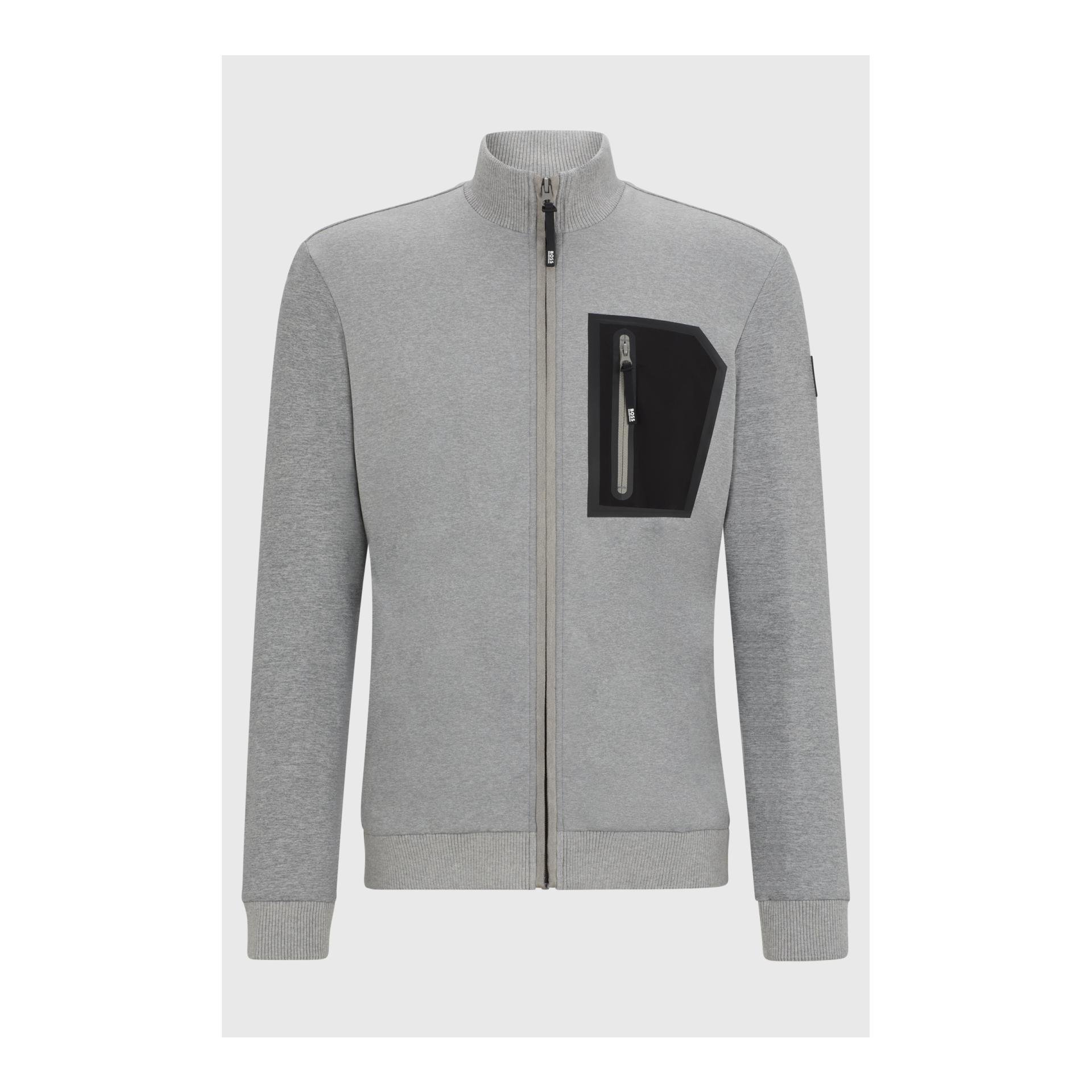 BOSS Equestrian Jacke Function Sammy Herren - Light Grey - Farbe: Light Grey, Grösse Bekleidung Herren: M