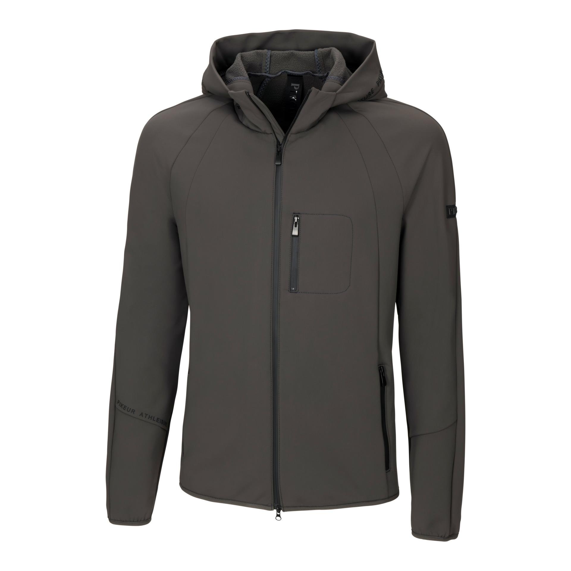 Pikeur Softshelljacke Riko Herren - Black Olive - Grösse Bekleidung Herren: 52