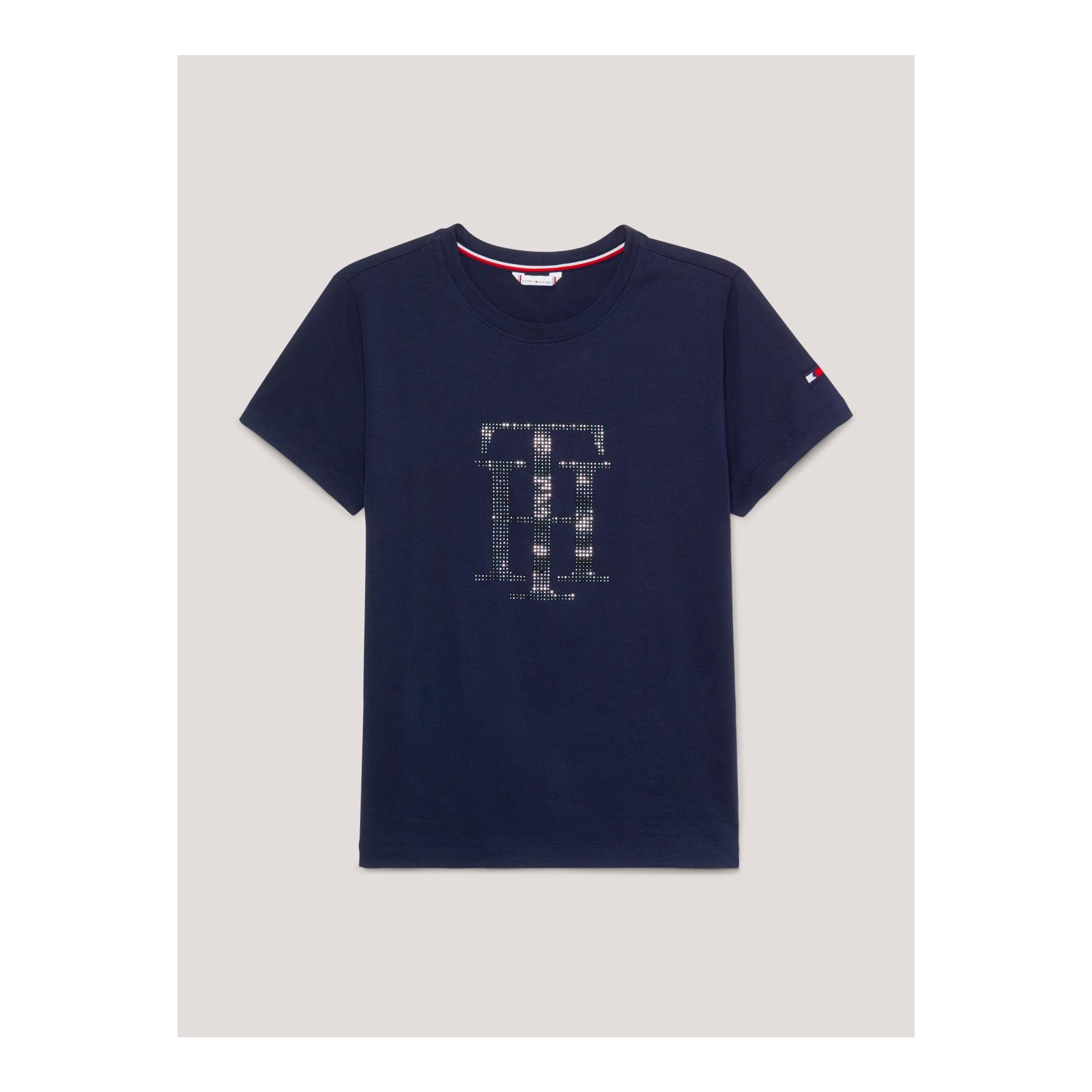 Tommy Hilfiger Equestrian T-Shirt Manhattan Damen - Desert Sky - Grösse Bekleidung Damen: L