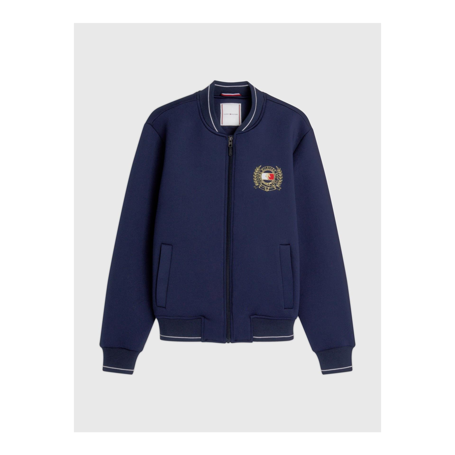 Tommy Hilfiger Equestrian Bomber Jacke Crest Damen - Desert Sky - Grösse: L