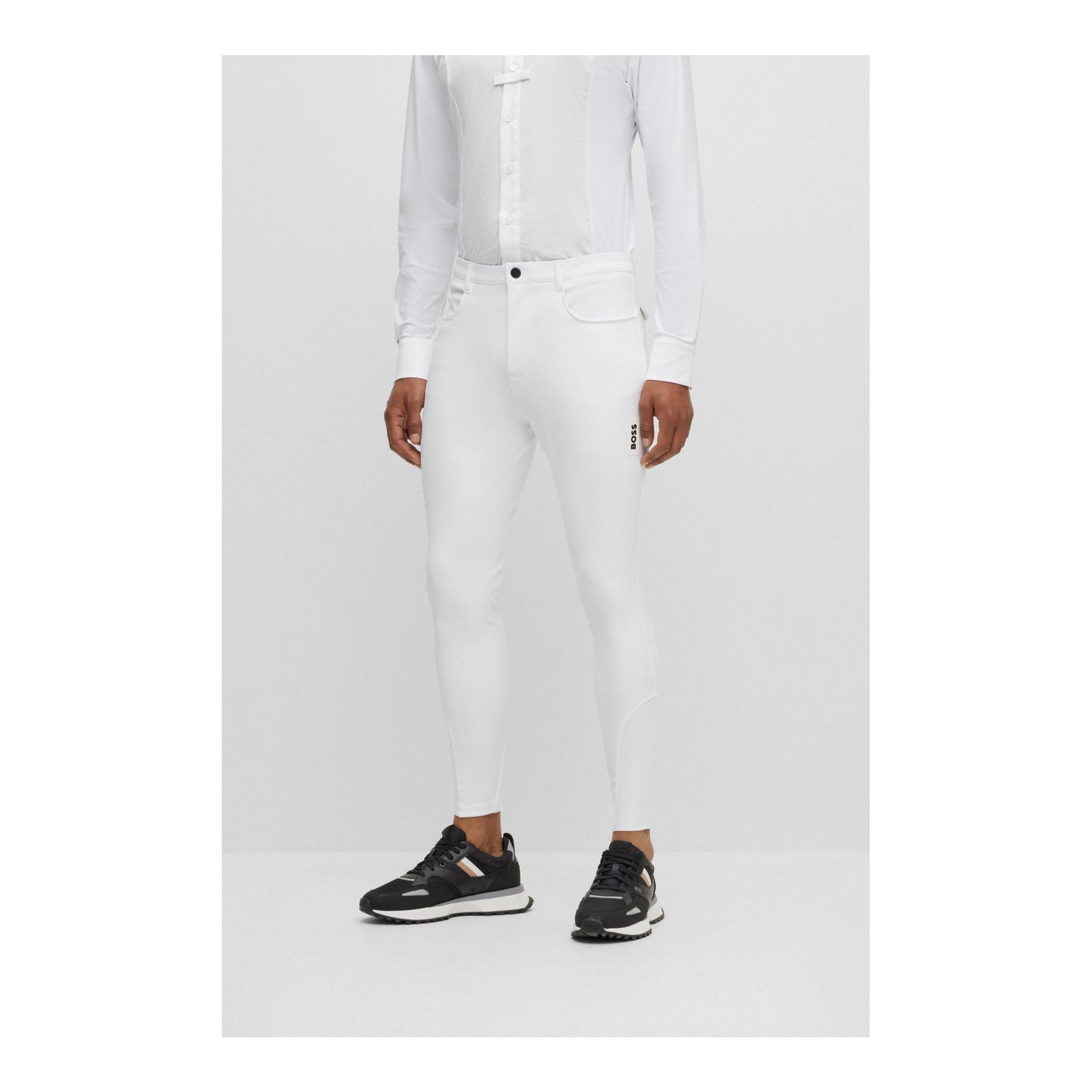 BOSS Equestrian Reithose James Kniebesatz Herren - White - Grösse Bekleidung Herren: S, Farbe: White