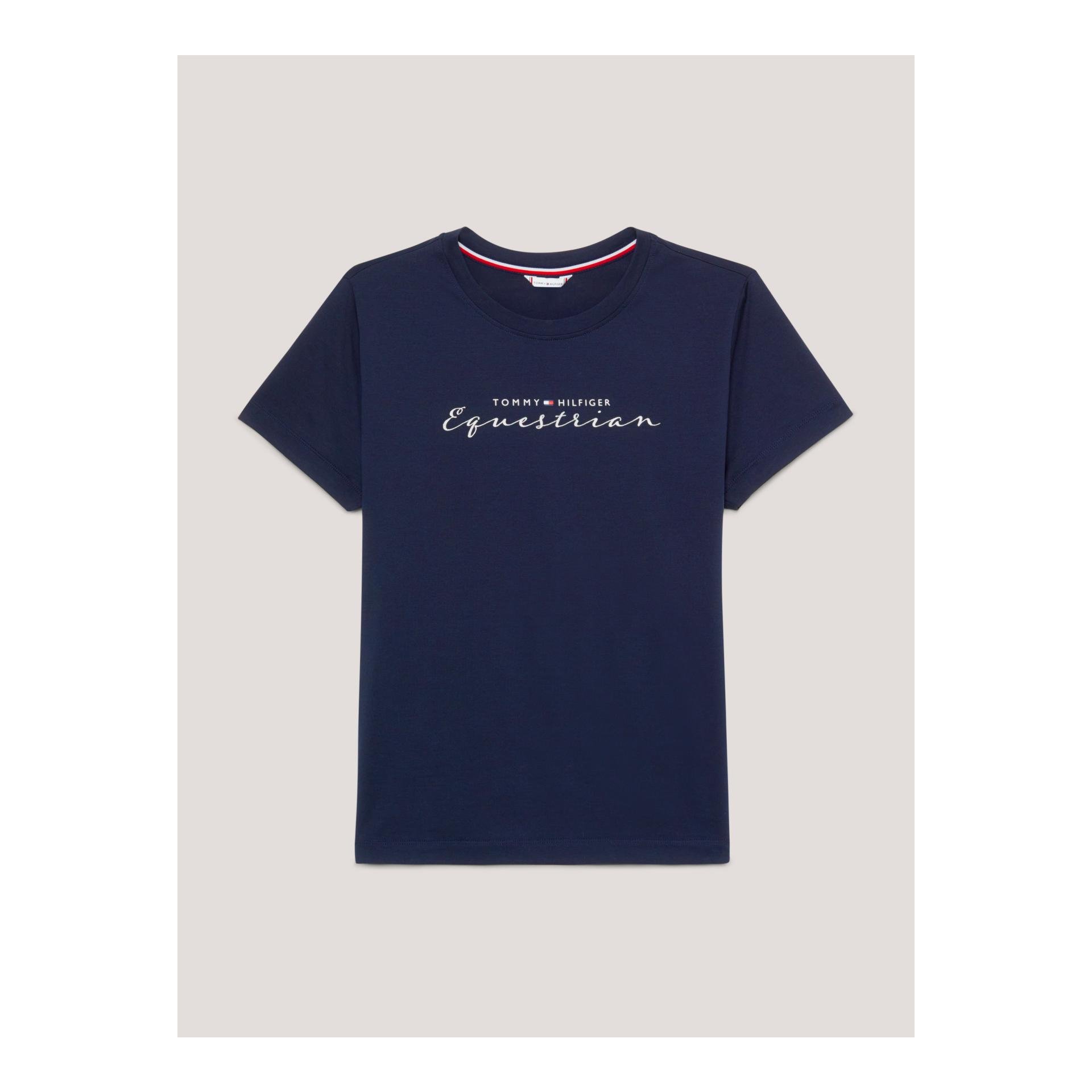 Tommy Hilfiger Equestrian T-Shirt Brooklyn Damen - Desert Sky - Grösse Bekleidung Damen: XXS, Farbe: Desert Sky