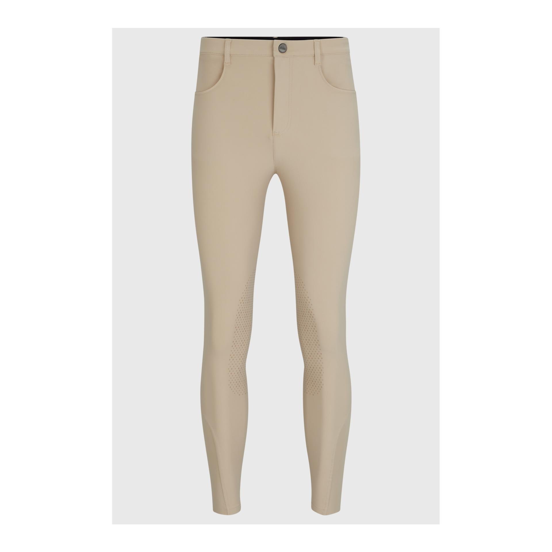 BOSS Equestrian Reithose James Summer Kniegrip Herren - Beige - Farbe: Beige, Grösse Bekleidung Herren: S