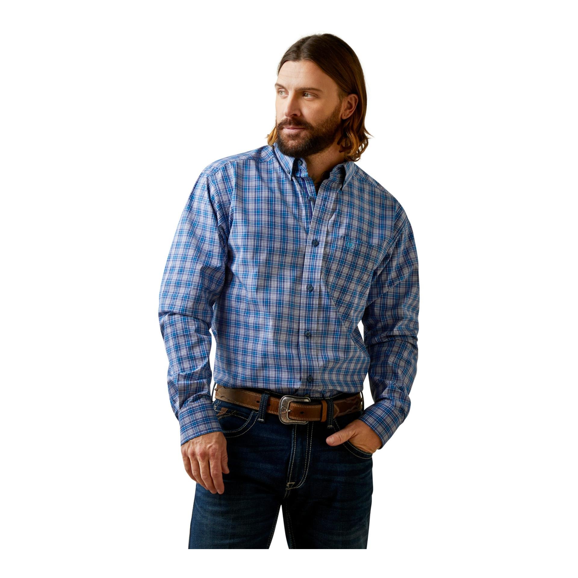 Ariat Shirt Pro Series Lonnie Herren - Blue - Grösse Bekleidung Herren: XL