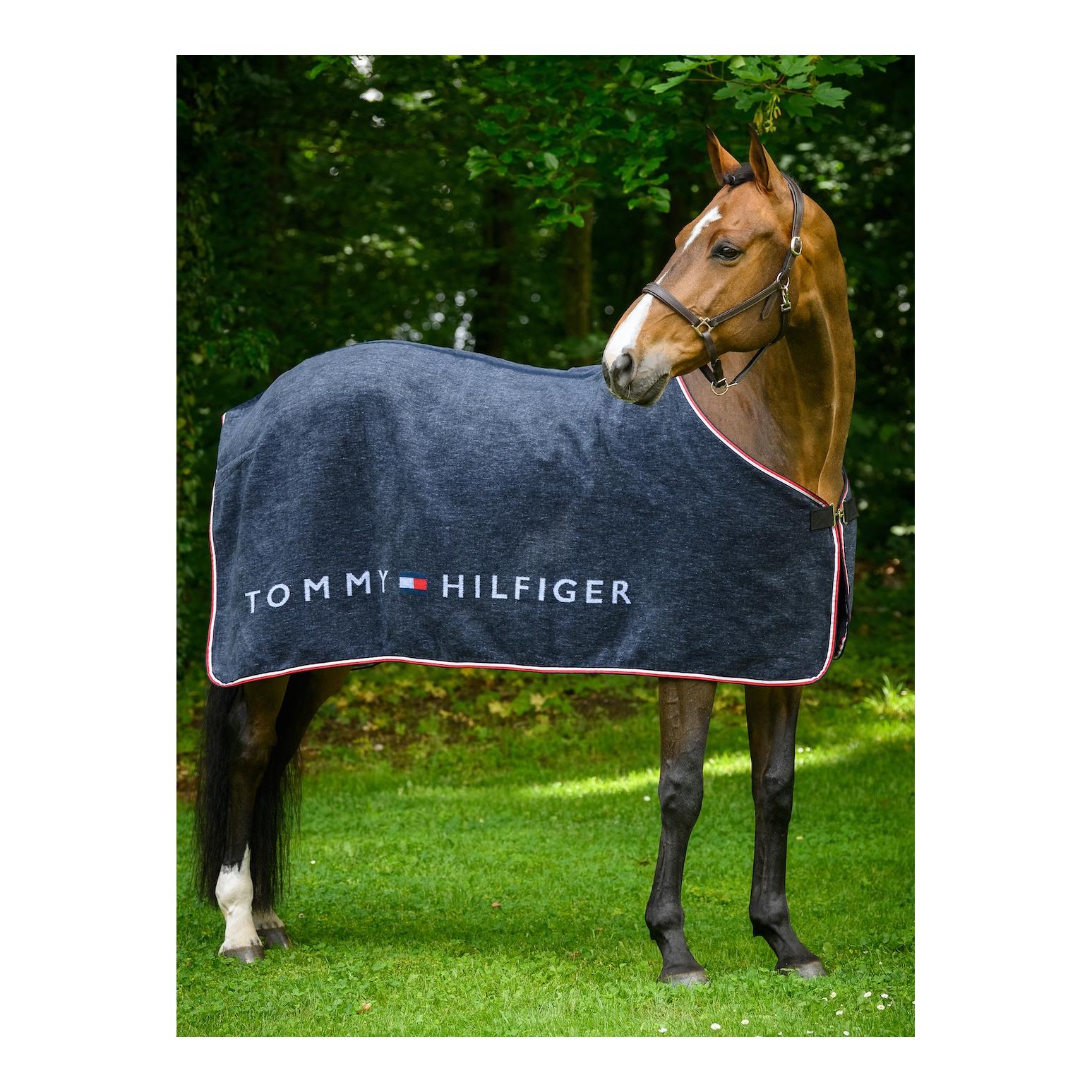 Tommy Hilfiger Equestrian TH Performance Abschwitzdecke Dralon Unicolor - Desert Sky -  Grösse Pferdedecken: S