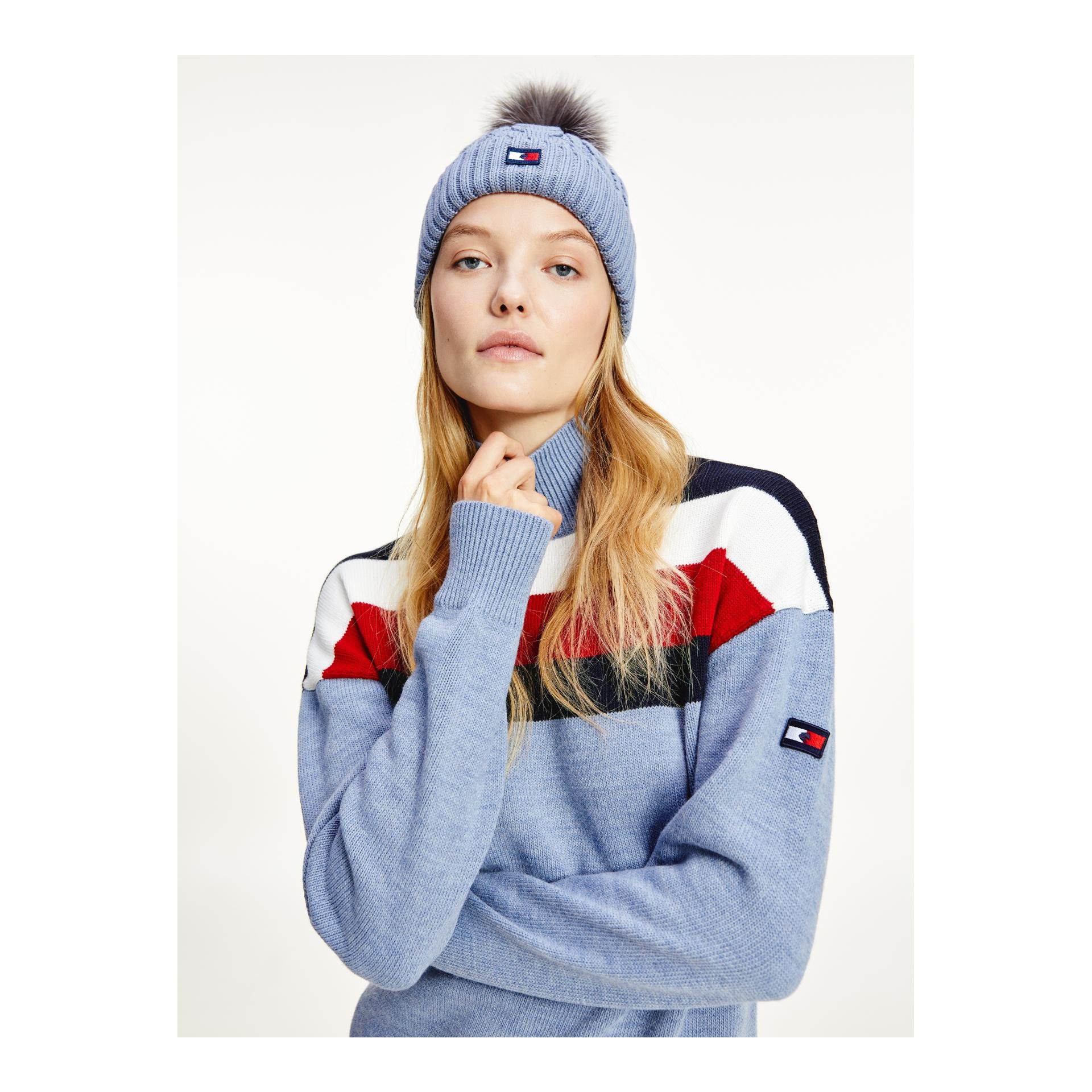 Tommy Hilfiger Equestrian Mütze TH Equestrian Statement Damen - moonstone