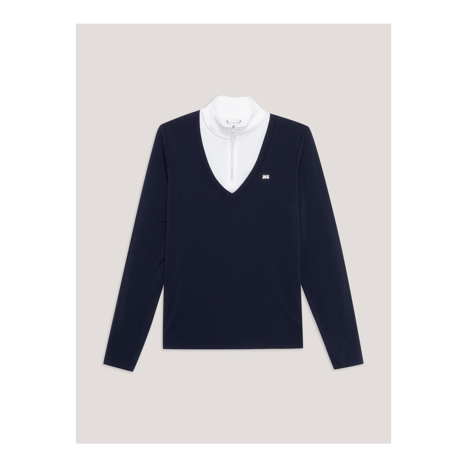 Tommy Hilfiger Equestrian Turniershirt Thermo Damen - Desert Sky -  Grösse: L