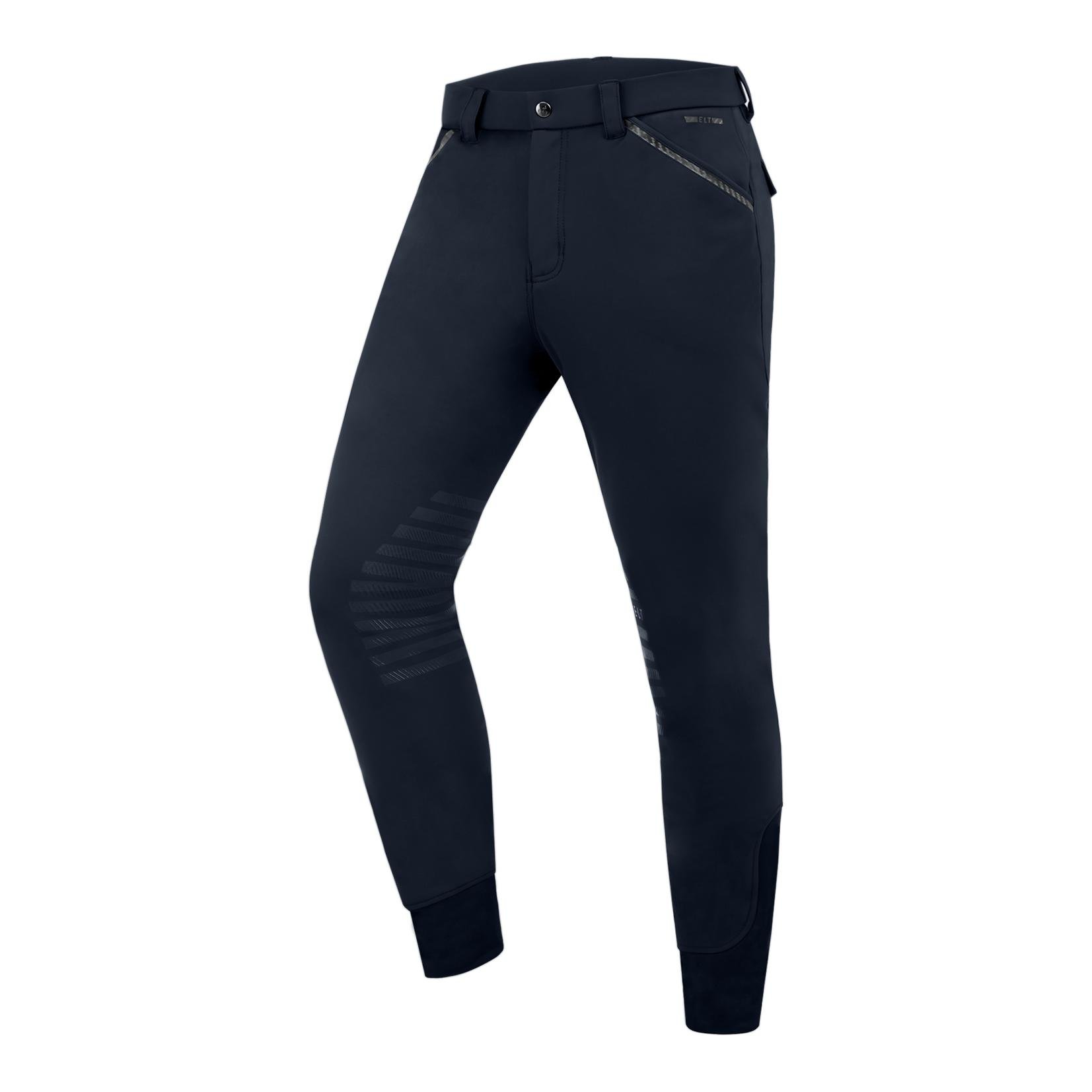Elt Reithose Mailo Knie Silikon Herren - Schwarz - Farbe: Schwarz, Grösse Bekleidung Herren: 54