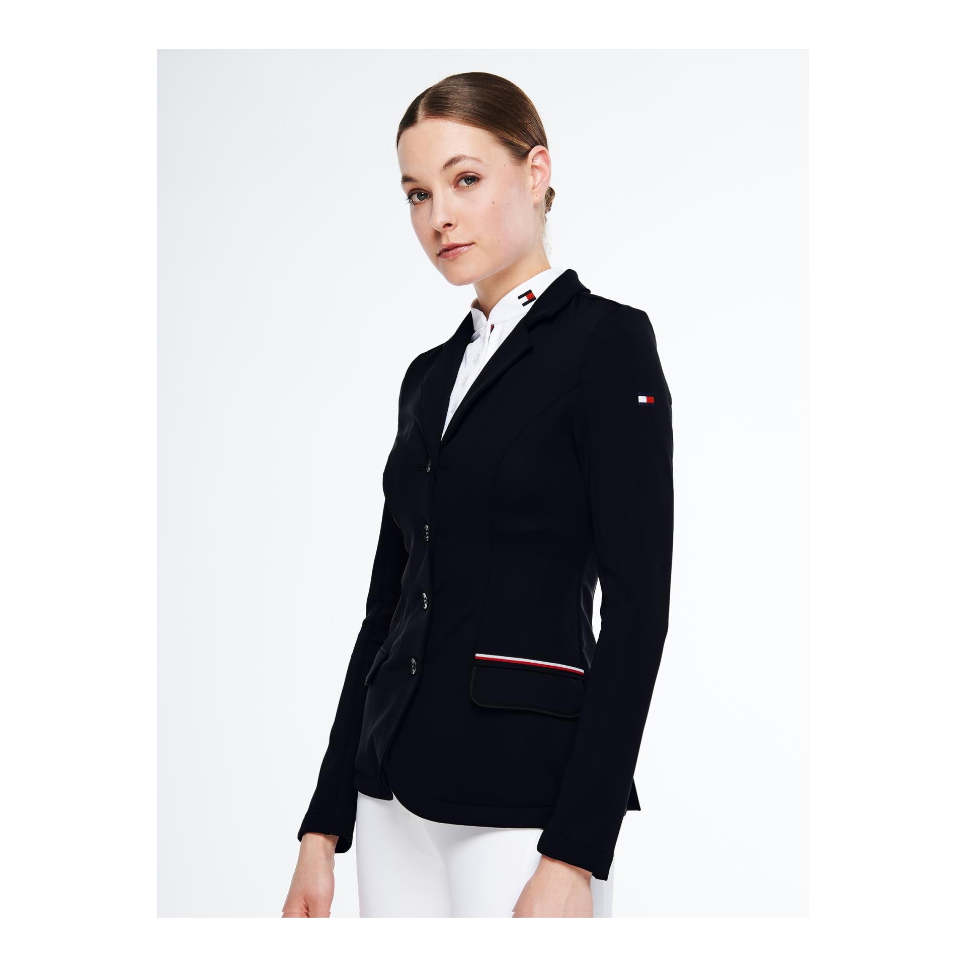 Tommy Hilfiger Equestrian Turniersakko Style Damen - True Black - Grösse Bekleidung Damen: M, Farbe: True Black