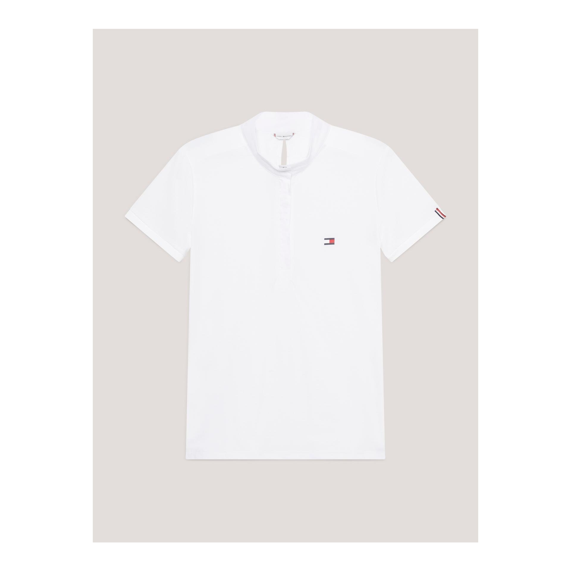 Tommy Hilfiger Equestrian Turniershirt Chelsea Cooling Short Damen - Optic White - Farbe: Optic White, Grösse Bekleidung Damen: XXS