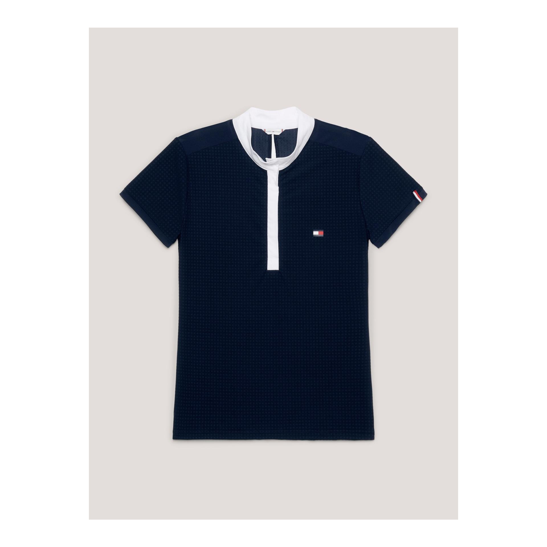 Tommy Hilfiger Equestrian Turniershirt Chelsea Cooling Short Damen - Desert Sky - Farbe: Desert Sky, Grösse Bekleidung Damen: L