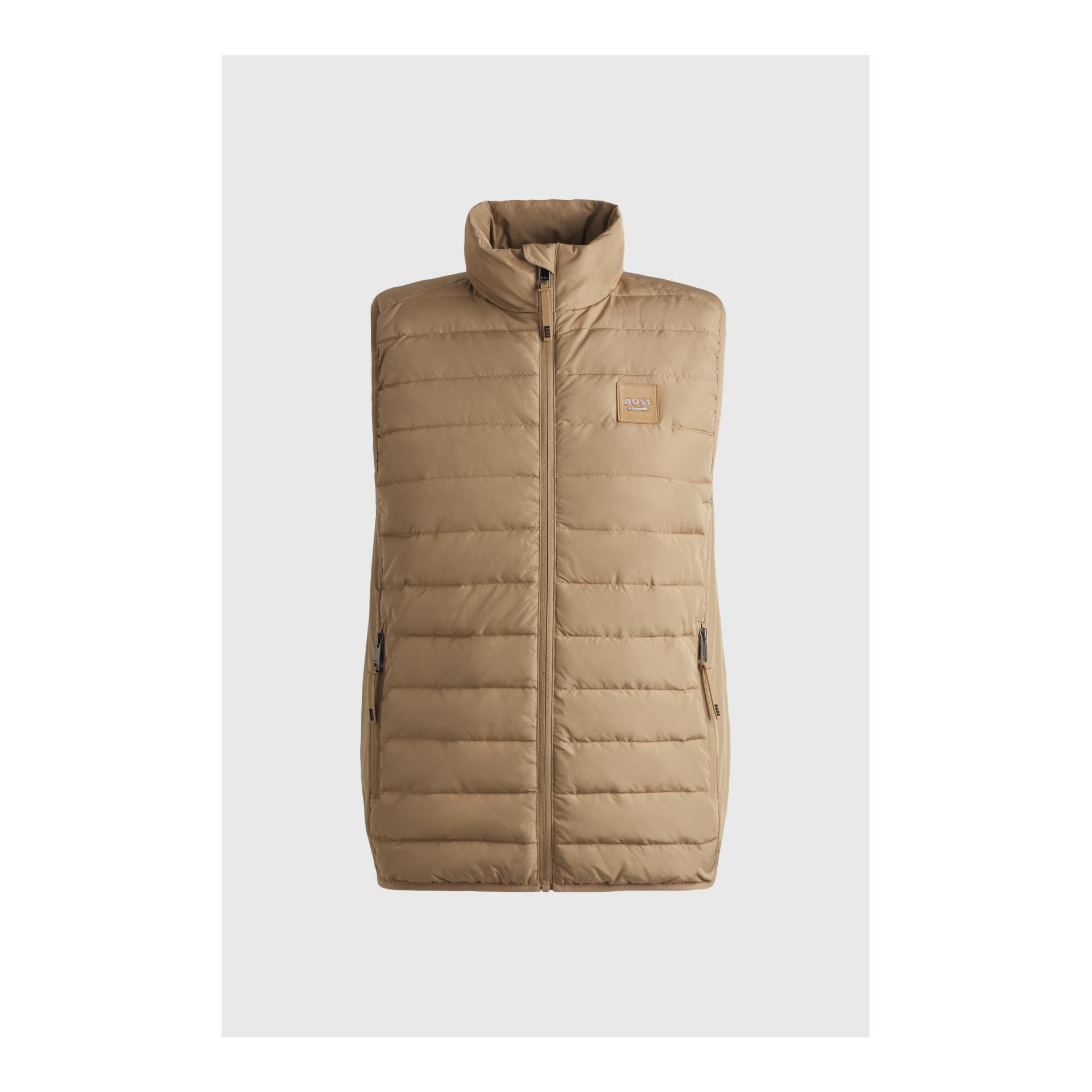BOSS Equestrian Weste Puffer Leicht Ashton Herren - Camel - Farbe: Camel, Grösse Bekleidung Herren: L