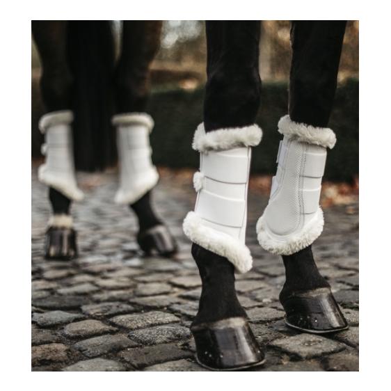 Kentucky Arbeitsgamaschen Turnout Boots Air - weiss Grösse Gamaschen: M