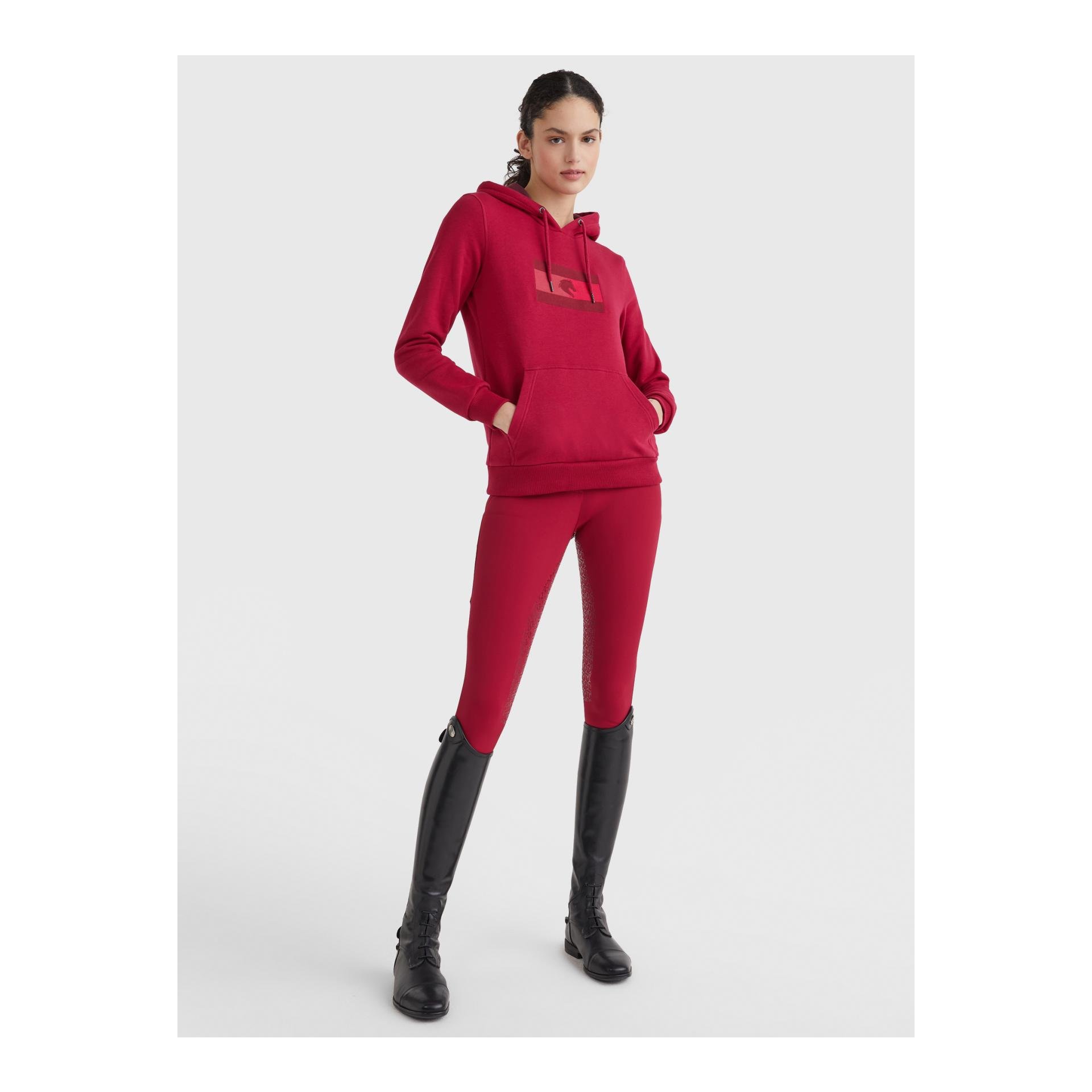 Tommy Hilfiger Equestrian Hoody Style TH Damen - royal berry Grösse Bekleidung Damen: XS