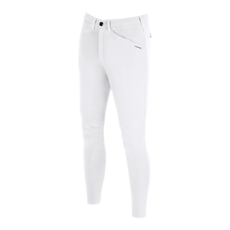 Pikeur Reithose New Rodrigo Vollbesatz GripTec Herren - White - Farbe: White, Grösse Bekleidung Herren: 54