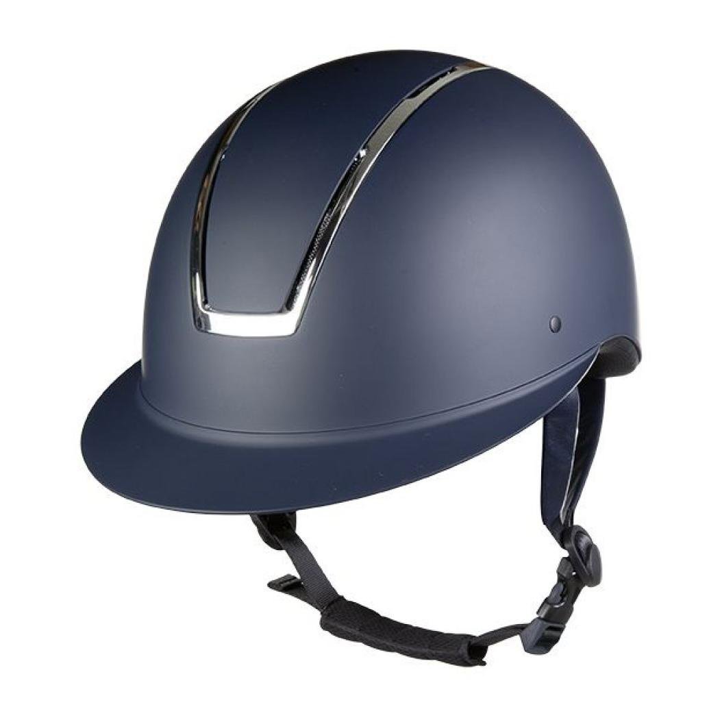 HKM Reithelm Lady Shield Damen - dunkelblau/silber Reithelmgrössen: 58-60