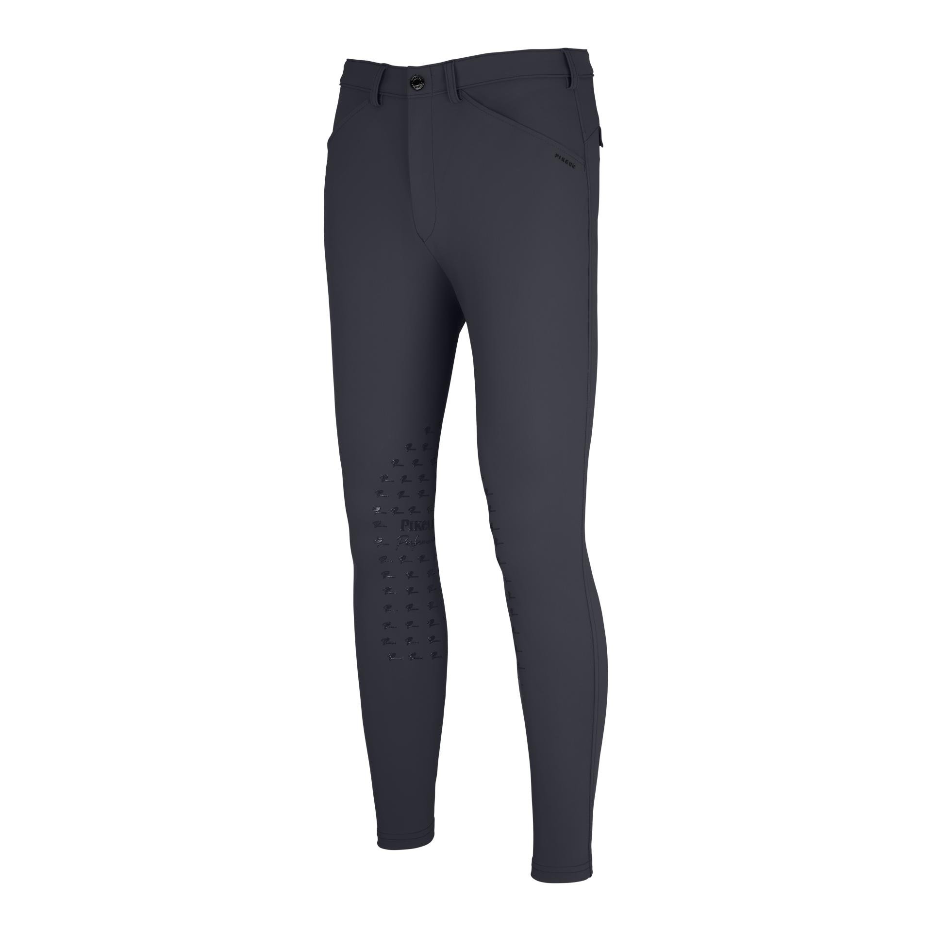 Pikeur Reithose Rodrigo Kniegrip Herren - Steel Grey - Farbe: Steel Grey, Grösse Bekleidung Herren: 48