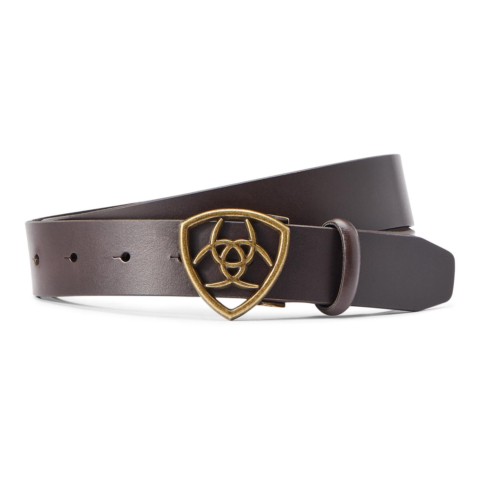 Ariat Gürtel The Shield Unisex - Cocoa -  Farbe: Cocoa, Grösse Bekleidung Damen: XS