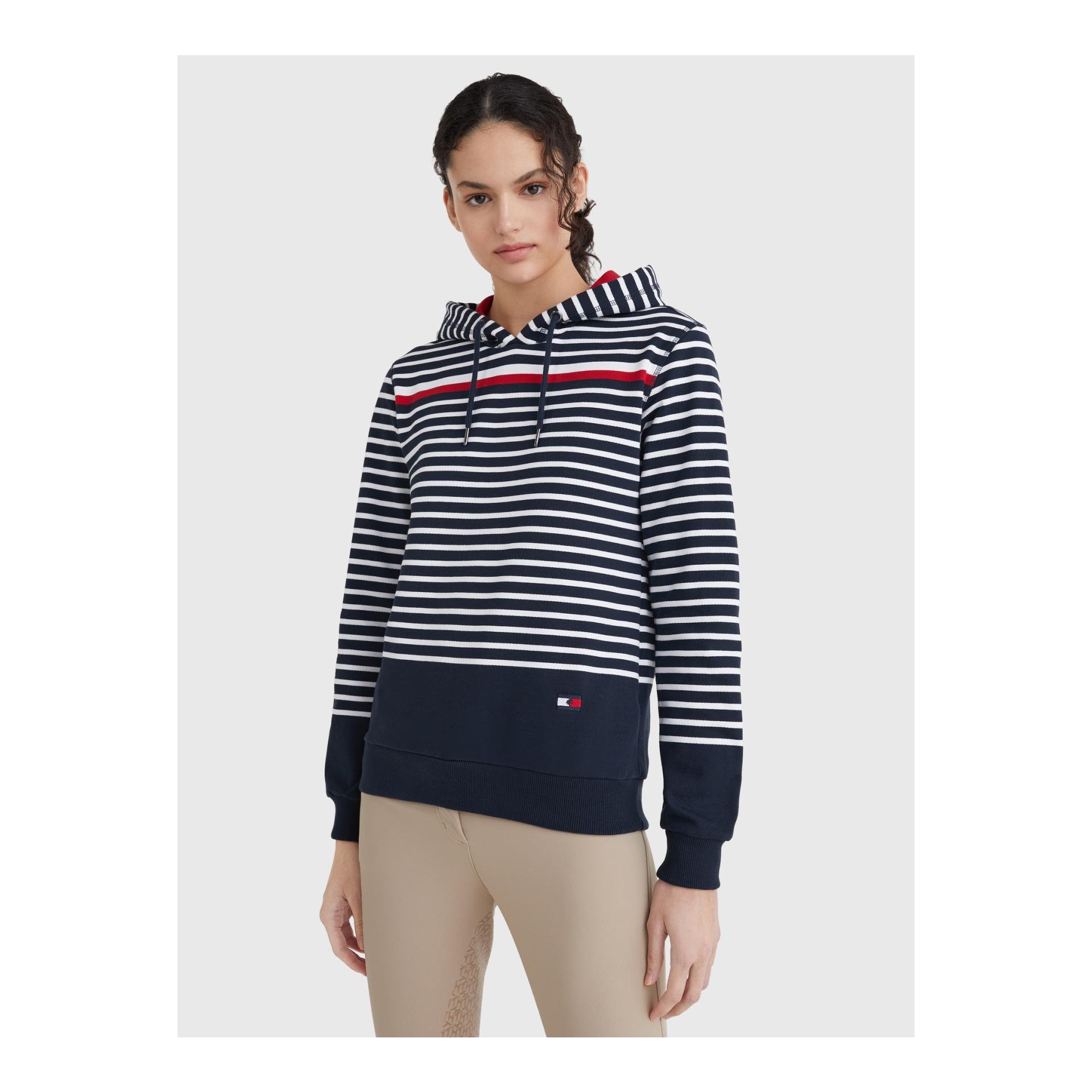 Tommy Hilfiger Equestrian Hoody Ripped Style Damen - Desert Sky - Grösse Bekleidung Damen: XL