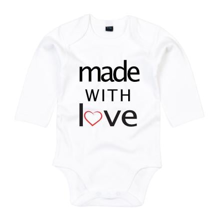Schwesternuhr Baby-Body Made With Love