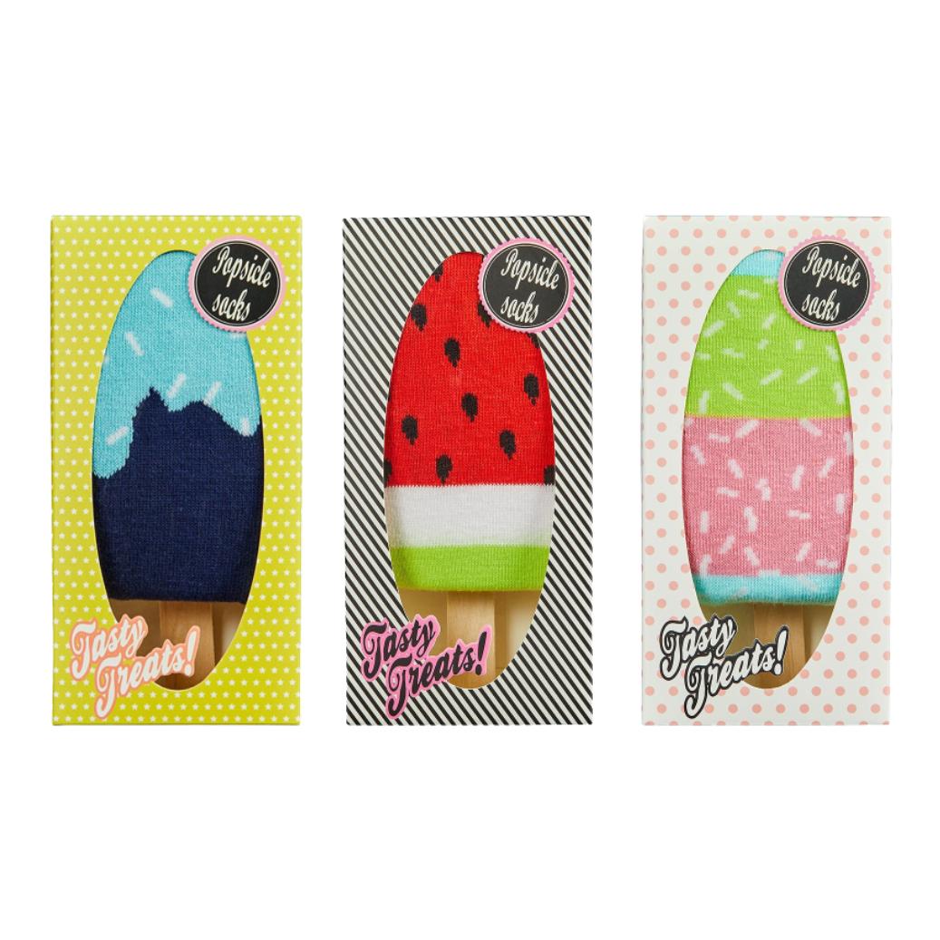 Schwesternuhr Fun Socken Eis am Stiel zufällige Farbe