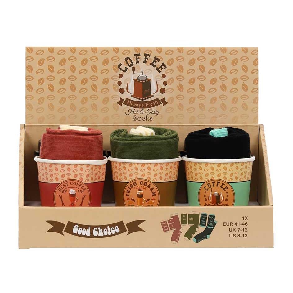 Schwesternuhr Fun Socken Coffee zufällige Farbe