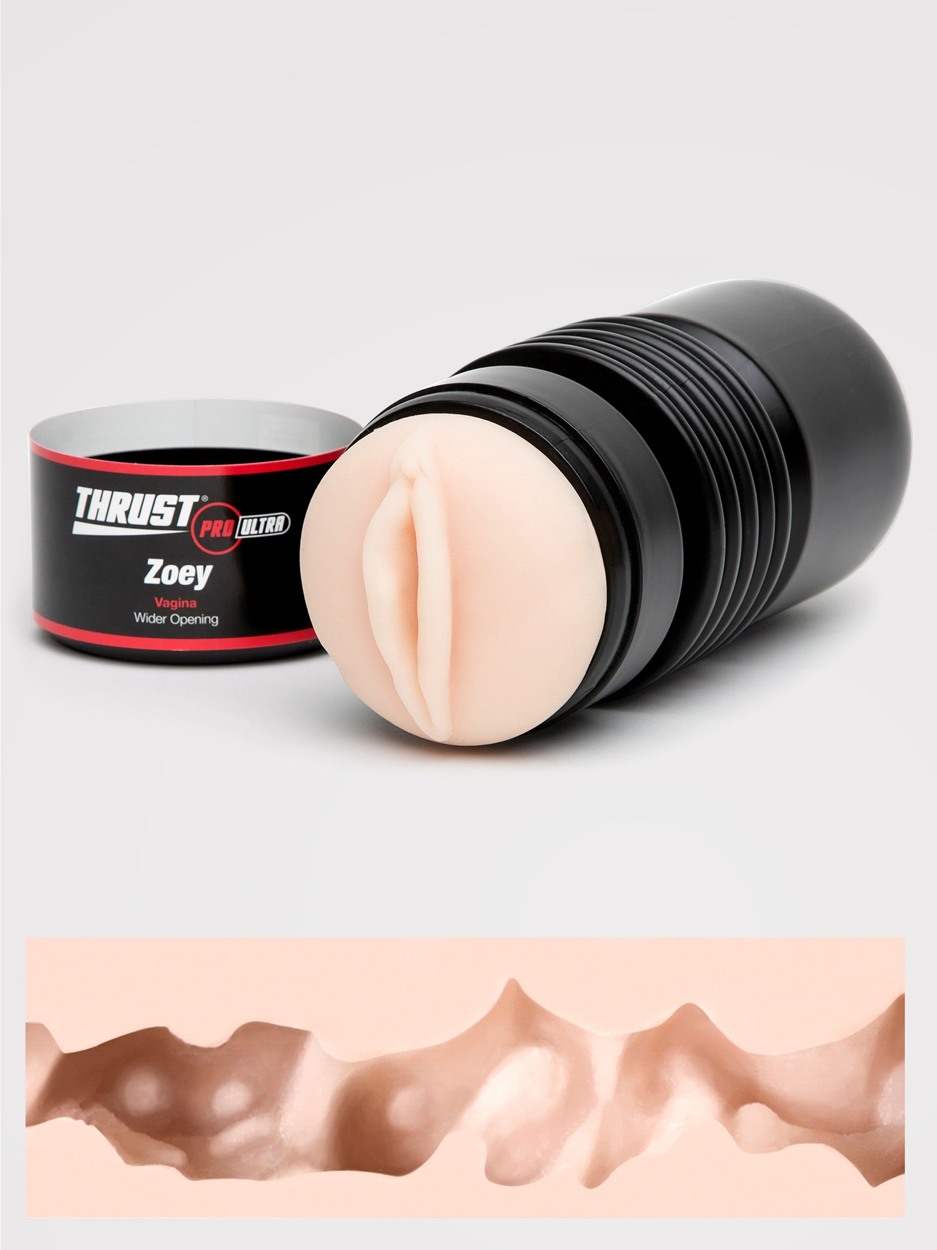 THRUST Pro Ultra Zoey Realistic Vagina, Flesh Pink - Amorana
