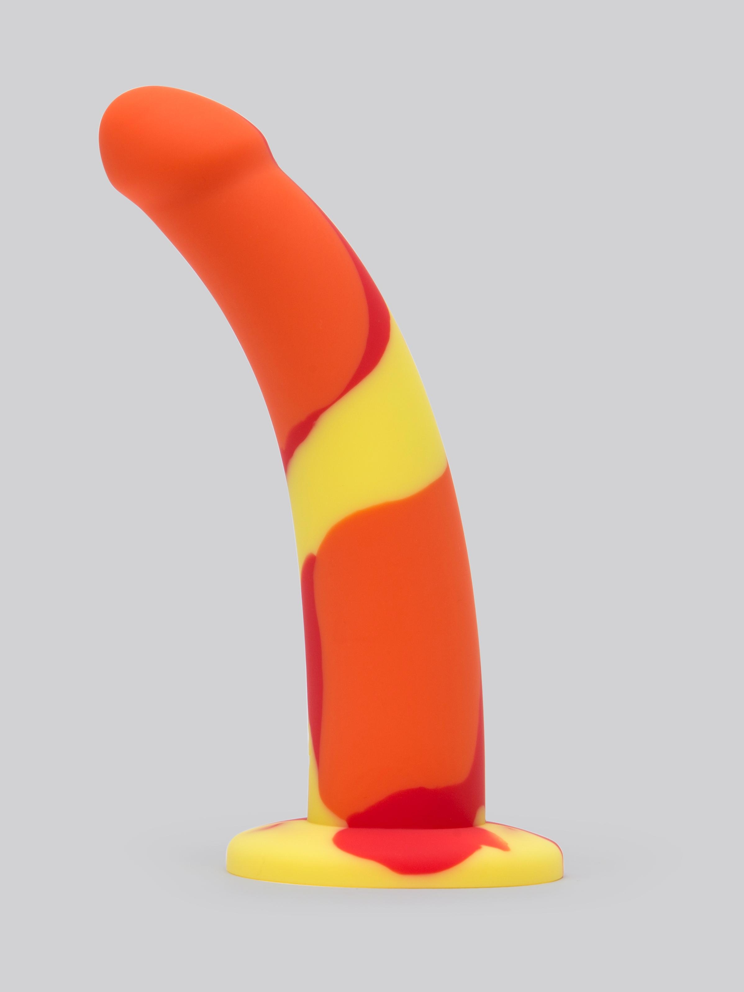 Lovehoney Dildo Mit Saugfuß 17,5 Cm, Orange - Amorana
