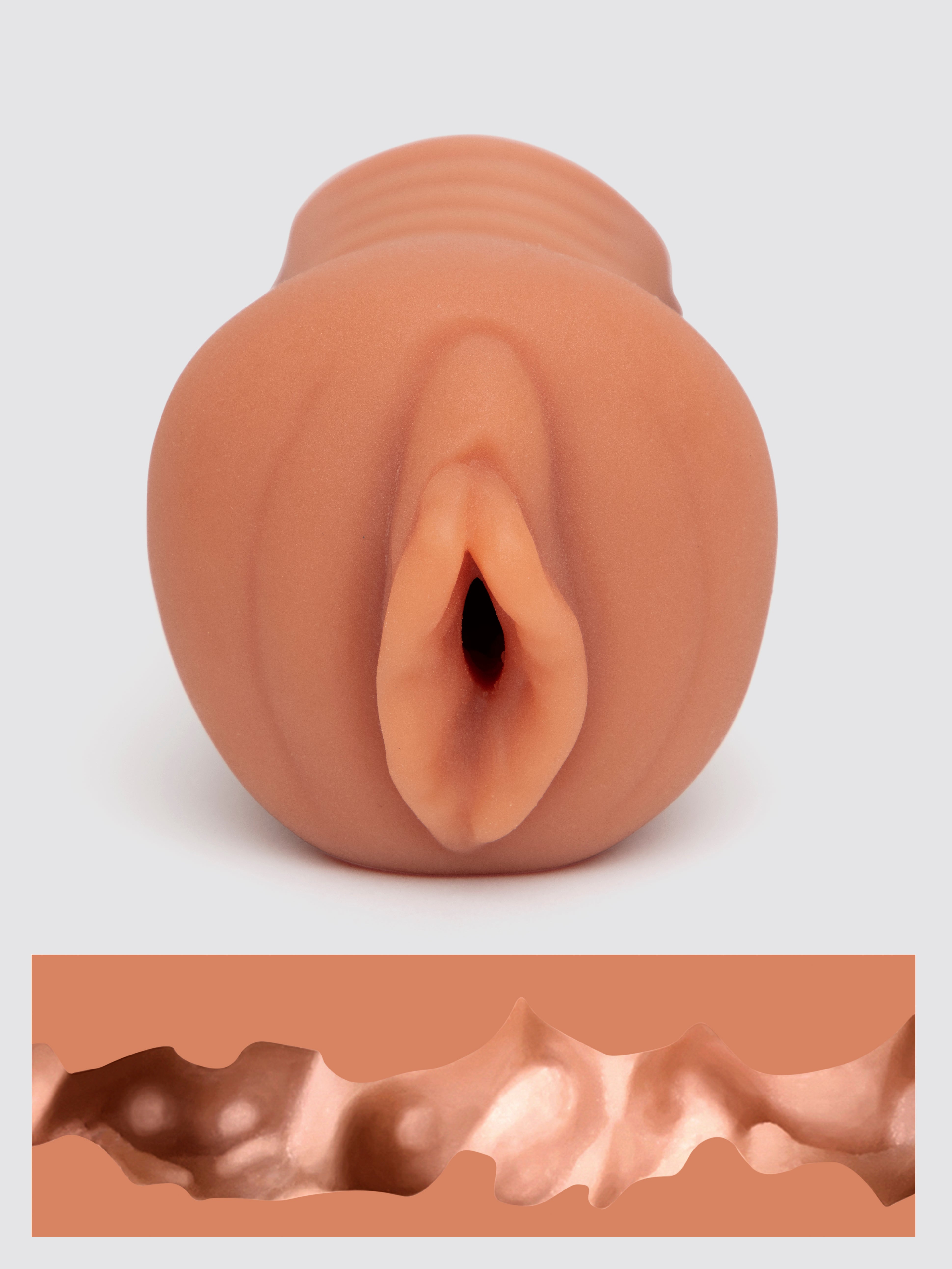 THRUST Pro Mini Carina Realistic Pocket Pussy, Flesh Tan - Amorana