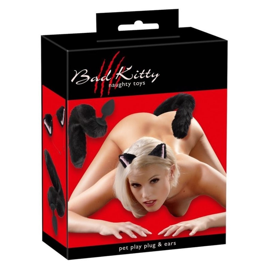 Bad-kitty Kitty Pet Play Anal Plug, Anfängergeeignet, Schwarz - Amorana