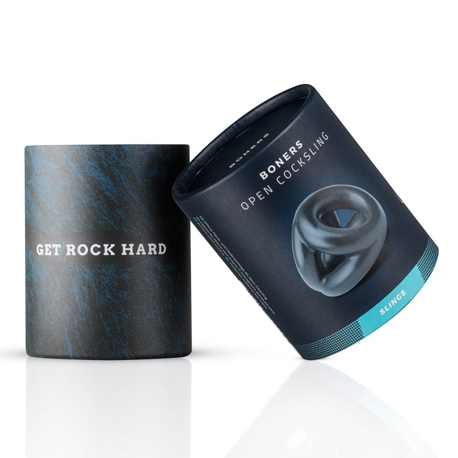 Boners Open Cocksling Klassischer Penisring, Anfängergeeignet, Grau - Amorana