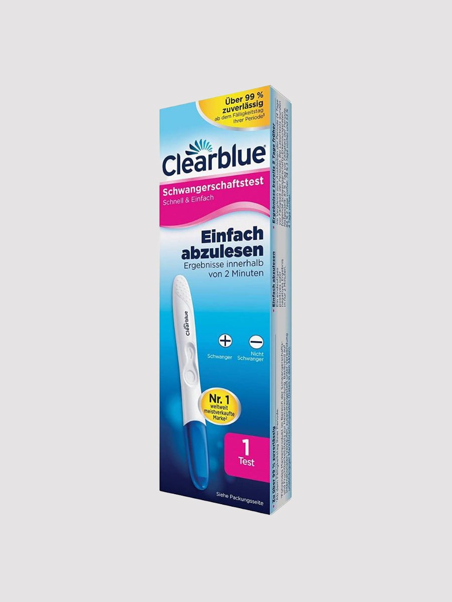 Clearblue - Schwangerschaftstest Schnell & Einfach - Blau - Spitze - 1 Stück