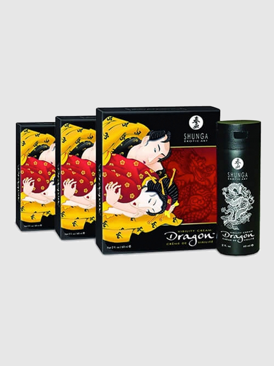 Shunga Dragon Virility Cream Sparpaket (3 X 60ml) Stimulationsmittel - Amorana