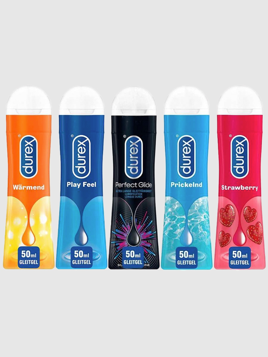 Durex Play - Variety Of 5 Gleitgel, Transparent, 50 Ml - Amorana