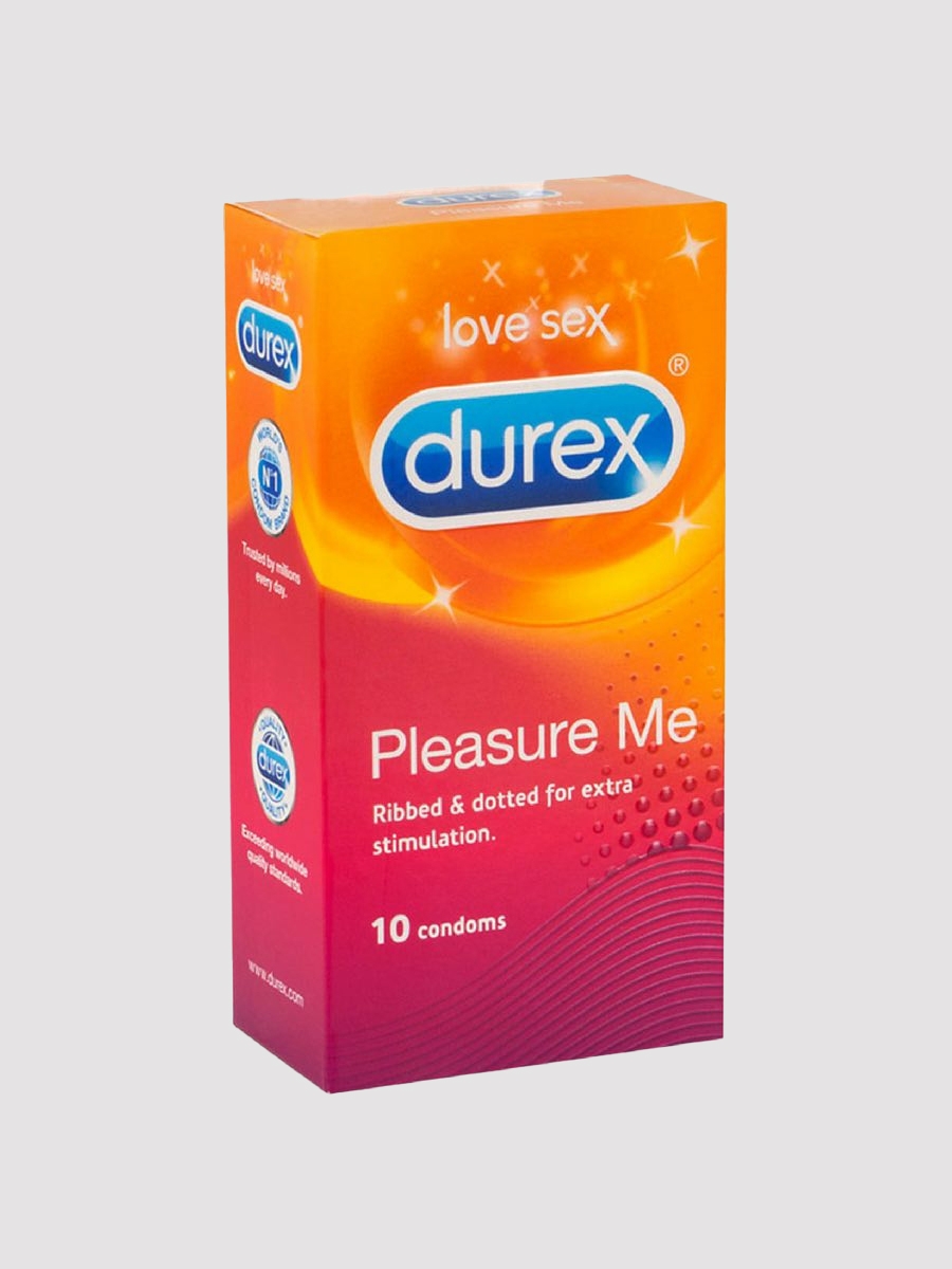 Durex Pleasure Me Kondom, Neutral, Transparent, 10 Stück - Amorana