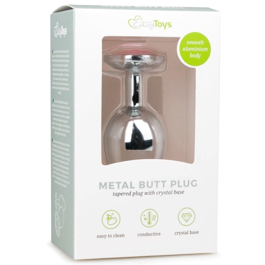 Easytoys Metal Plug Medium Anal Plug, Silber - Amorana