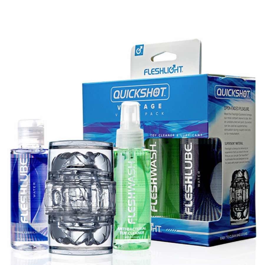 Fleshlight Quickshot Vantage Pack Sexy Set, Anfängergeeignet, Transparent - Amorana