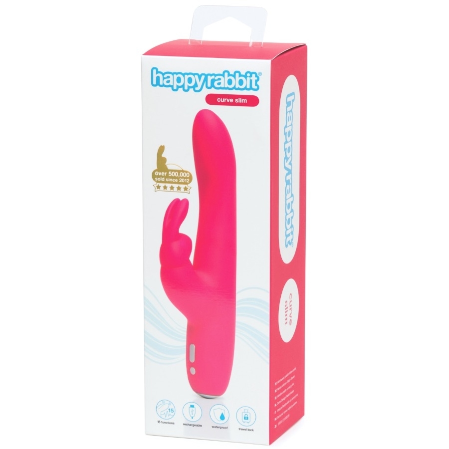Happy-rabbit Curve Slim Rabbit Rabbit Vibrator, Pink - Amorana