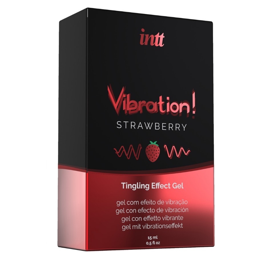 Intt Vibration! Strawberry Gel Orgasmus Verstärker, Erdbeere, Erdbeere, Rot, 15 Ml - Amorana