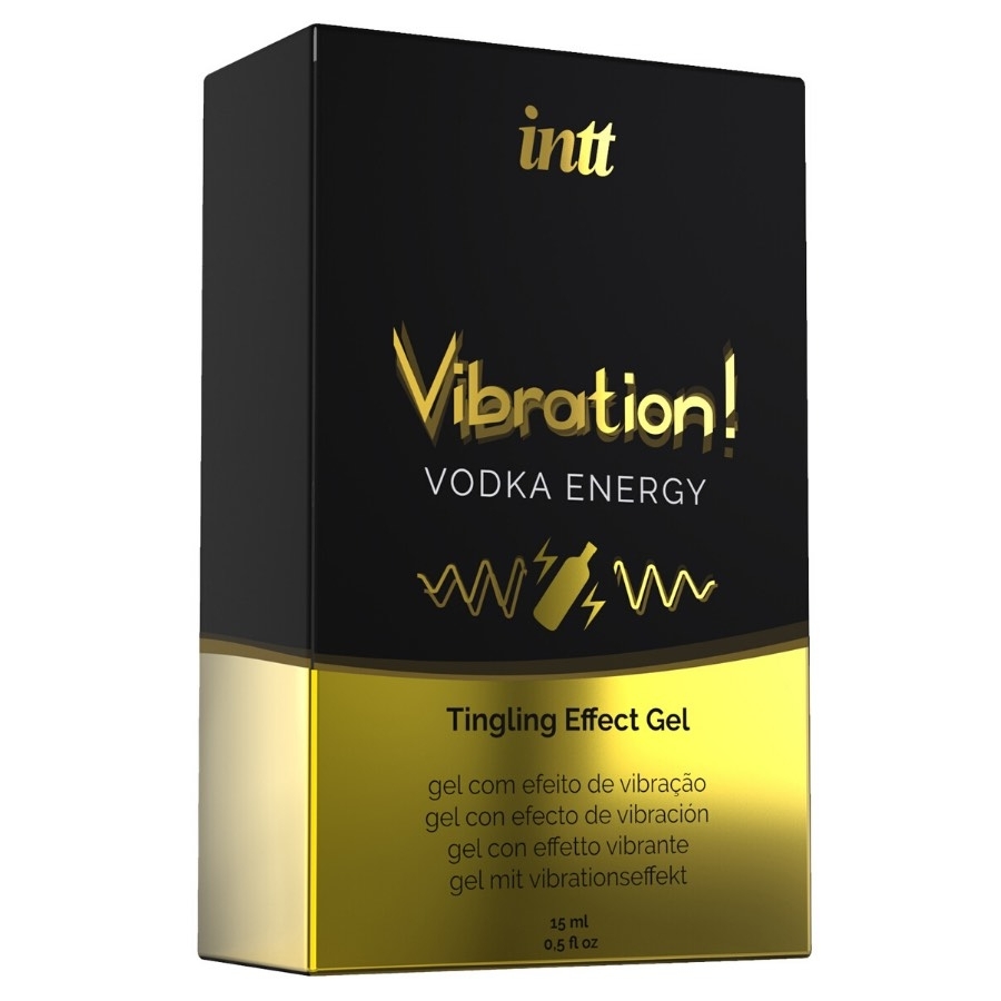 Intt Vibration! Vodka Energy Gel Orgasmus Verstärker, Vodka Energy, Gold, 15 Ml - Amorana